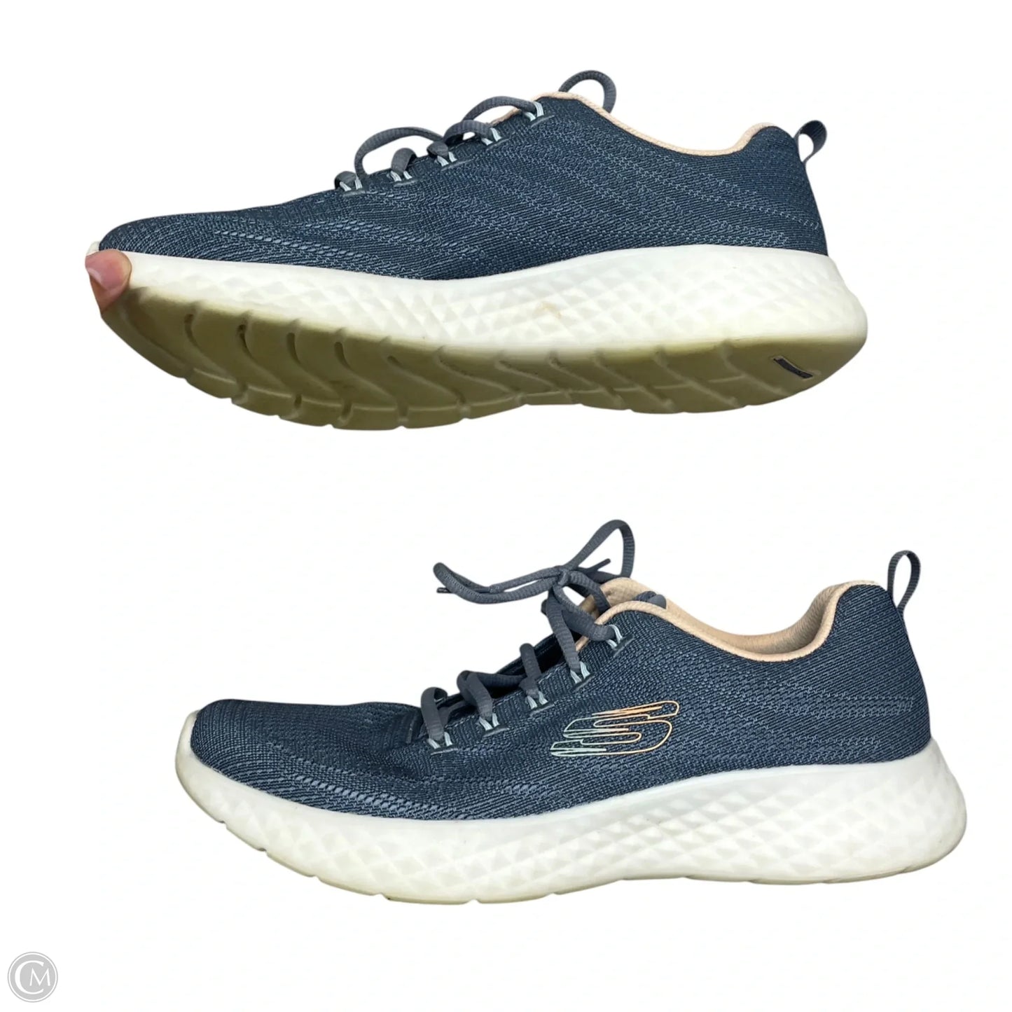 Shoes Athletic By Skechers In Grey, Size: 10