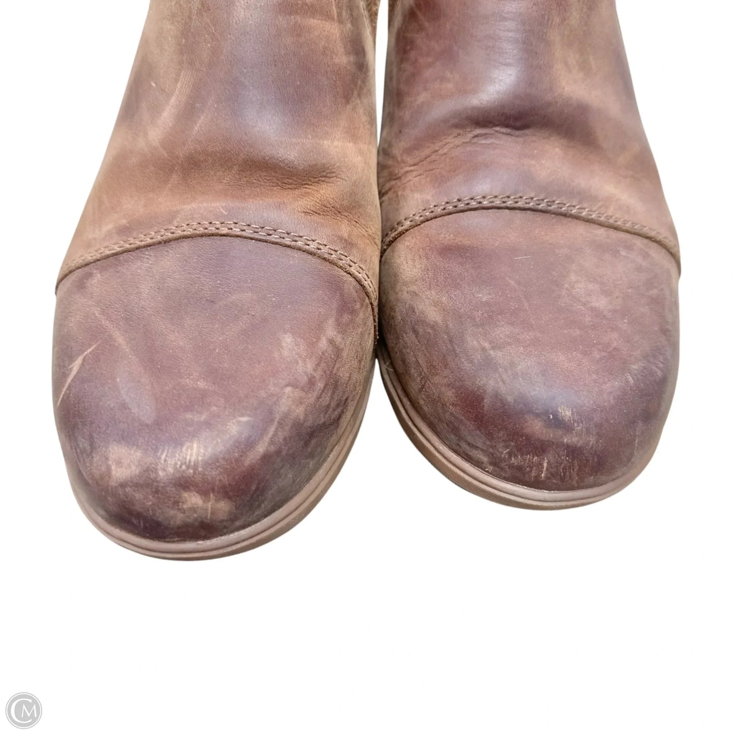 Boots Ankle Heels By Sorel In Tan, Size: 9.5