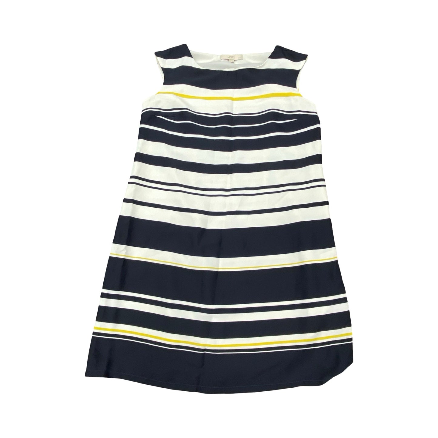 Dress Party Midi By Loft In Striped Pattern, Size:12P