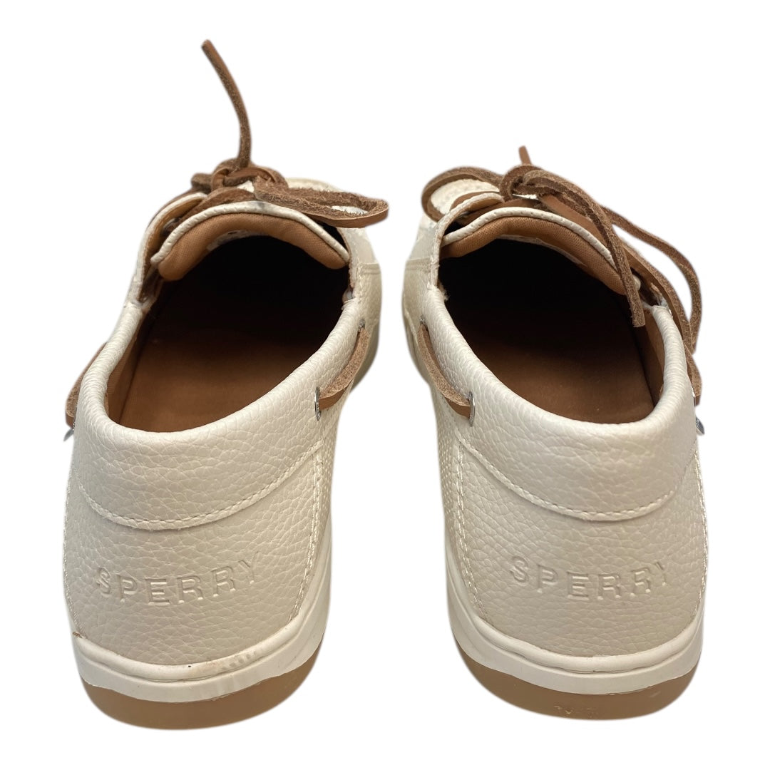 Shoes Flats By Sperry In Cream, Size:9.5