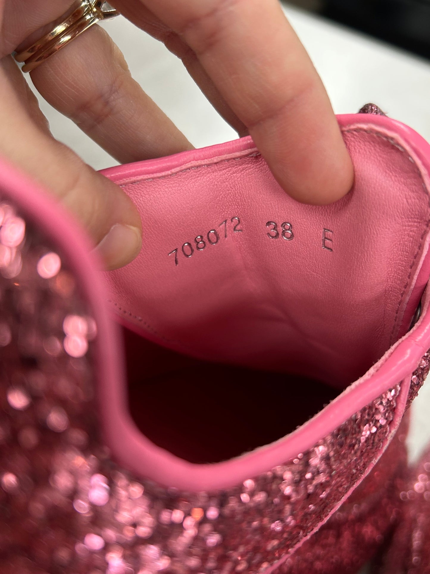 Shoes Luxury Designer By Alexander Mcqueen In Pink, Size:7.5