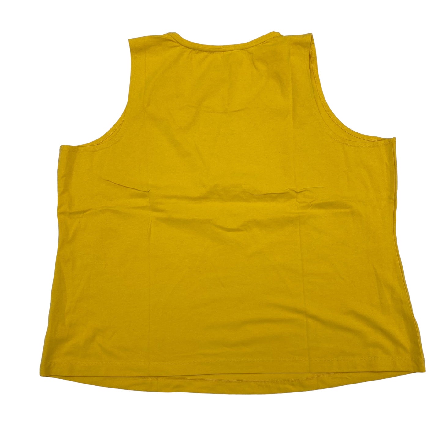 Yellow Tank Top Denim And Company, Size 2x