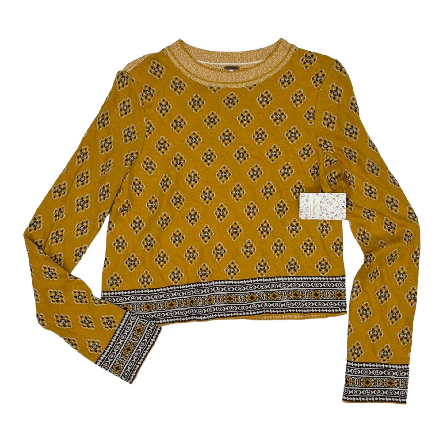 Yellow Sweater Free People, Size Xs