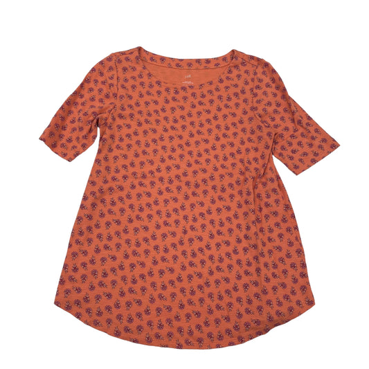 Orange Top Short Sleeve J. Jill, Size Xs