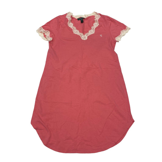 Pink Nightgown Lauren By Ralph Lauren, Size L
