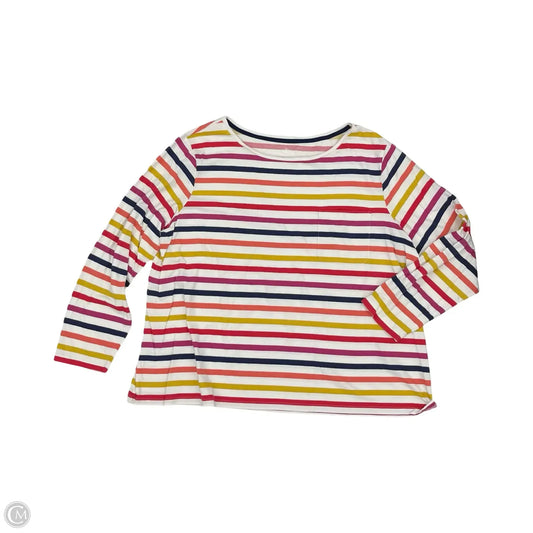 Top Long Sleeve By St Johns Bay In Multi-colored, Size: 2x