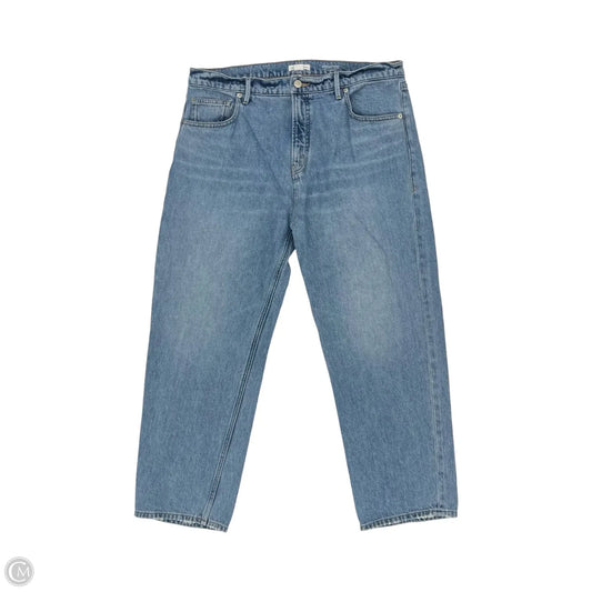 Jeans Straight By Good American In Blue Denim, Size: 12