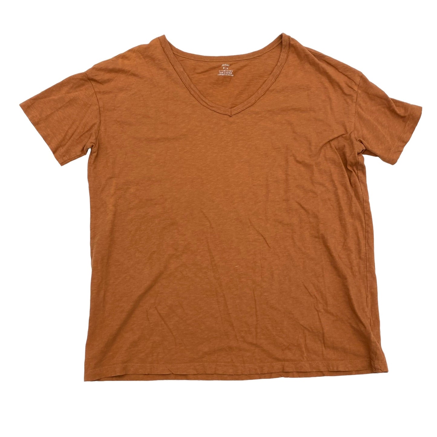 Brown Top Short Sleeve Aerie, Size M