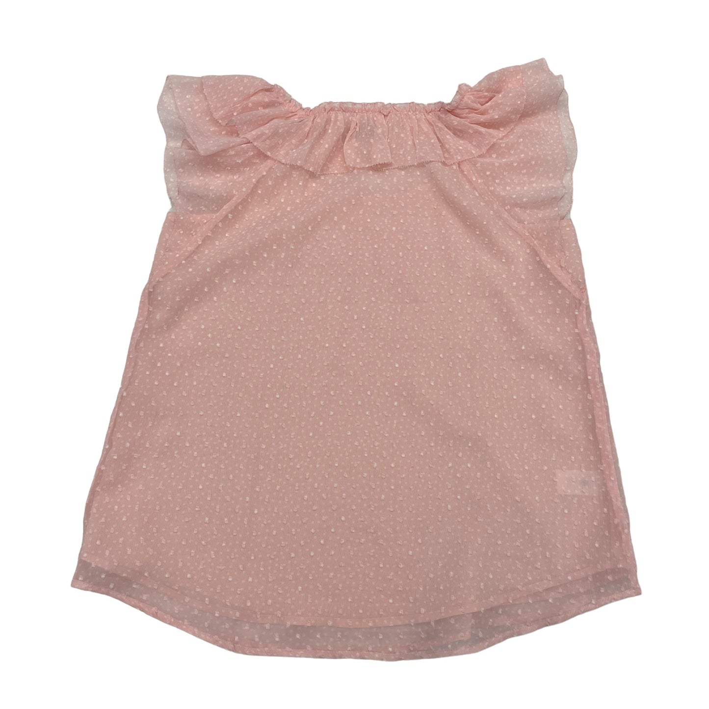 Pink Blouse Short Sleeve Loft, Size S