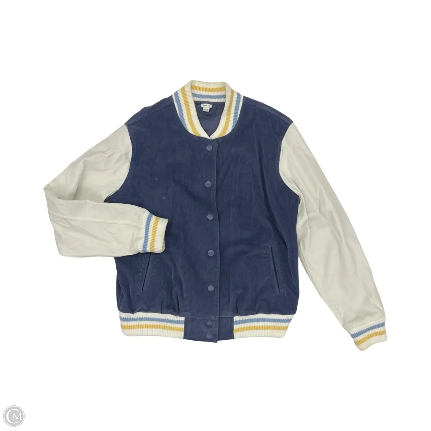 Jacket Other By Aerie In Blue & Cream, Size: S