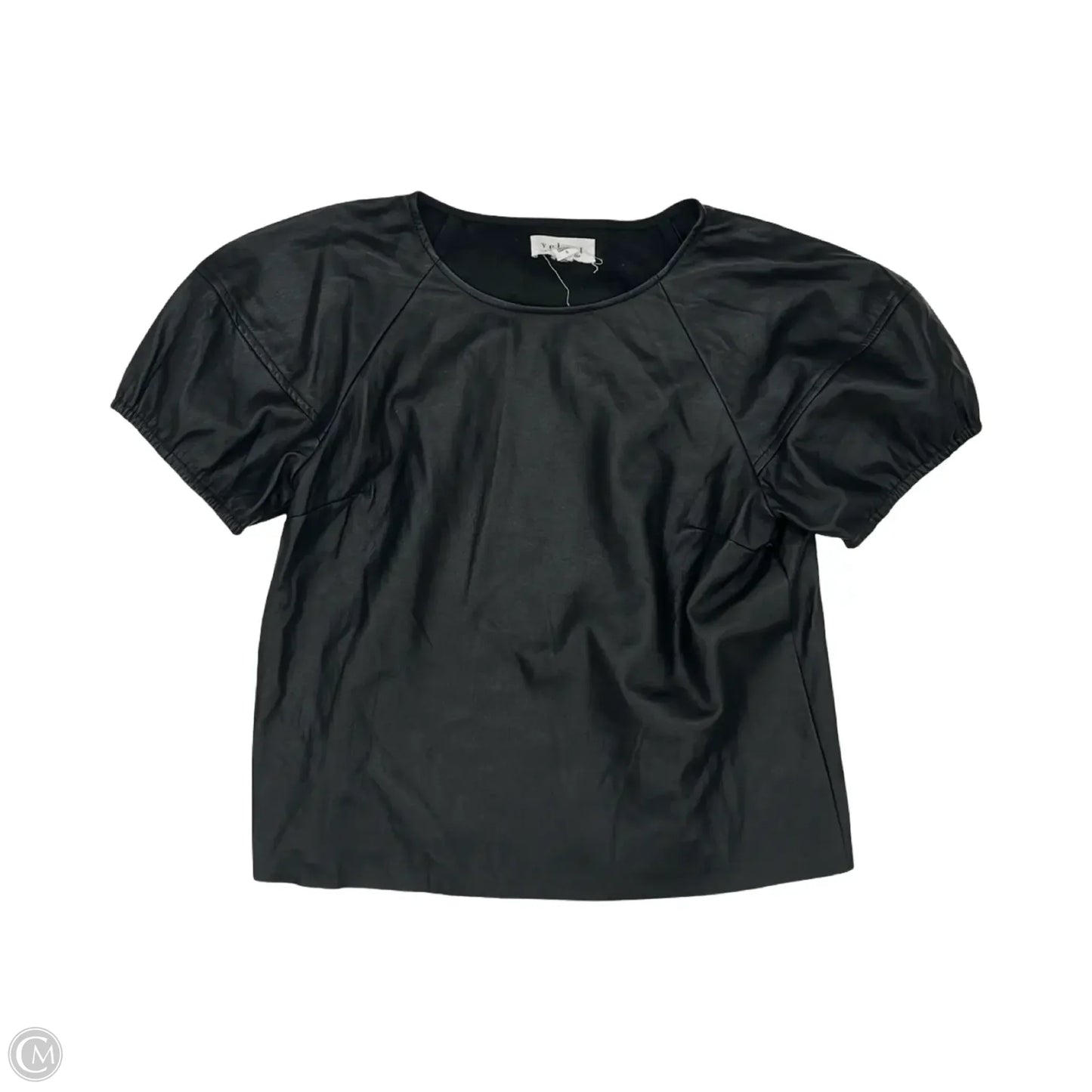 Blouse Short Sleeve By Velvet In Black, Size: S