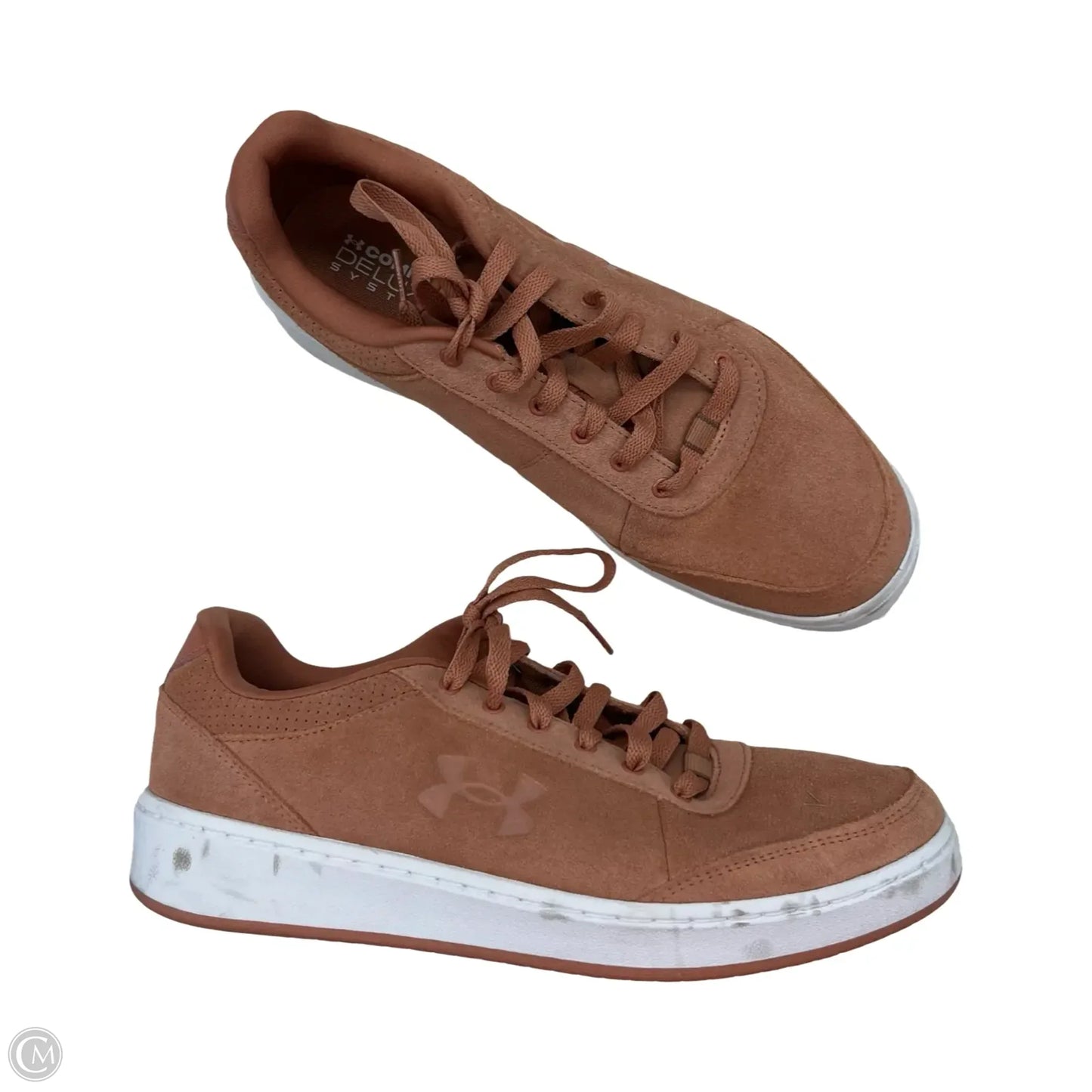 Shoes Sneakers By Under Armour In Orange, Size: 11