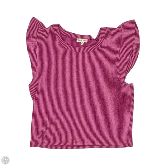 Top Short Sleeve By Moa Moa In Pink, Size: Xl