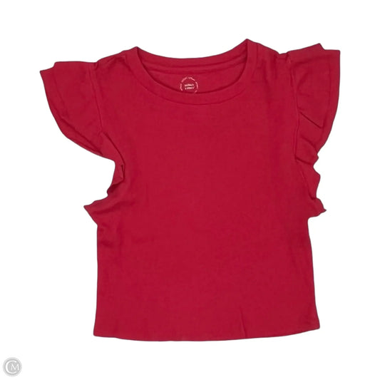 Top Short Sleeve By Cme In Pink, Size: L