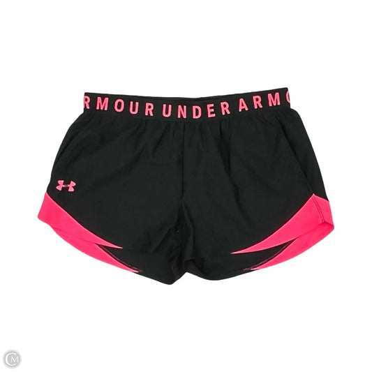 Athletic Shorts By Under Armour In Black & Pink, Size: M