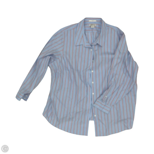 Top Long Sleeve By Lands End In Blue & Red, Size: 3x