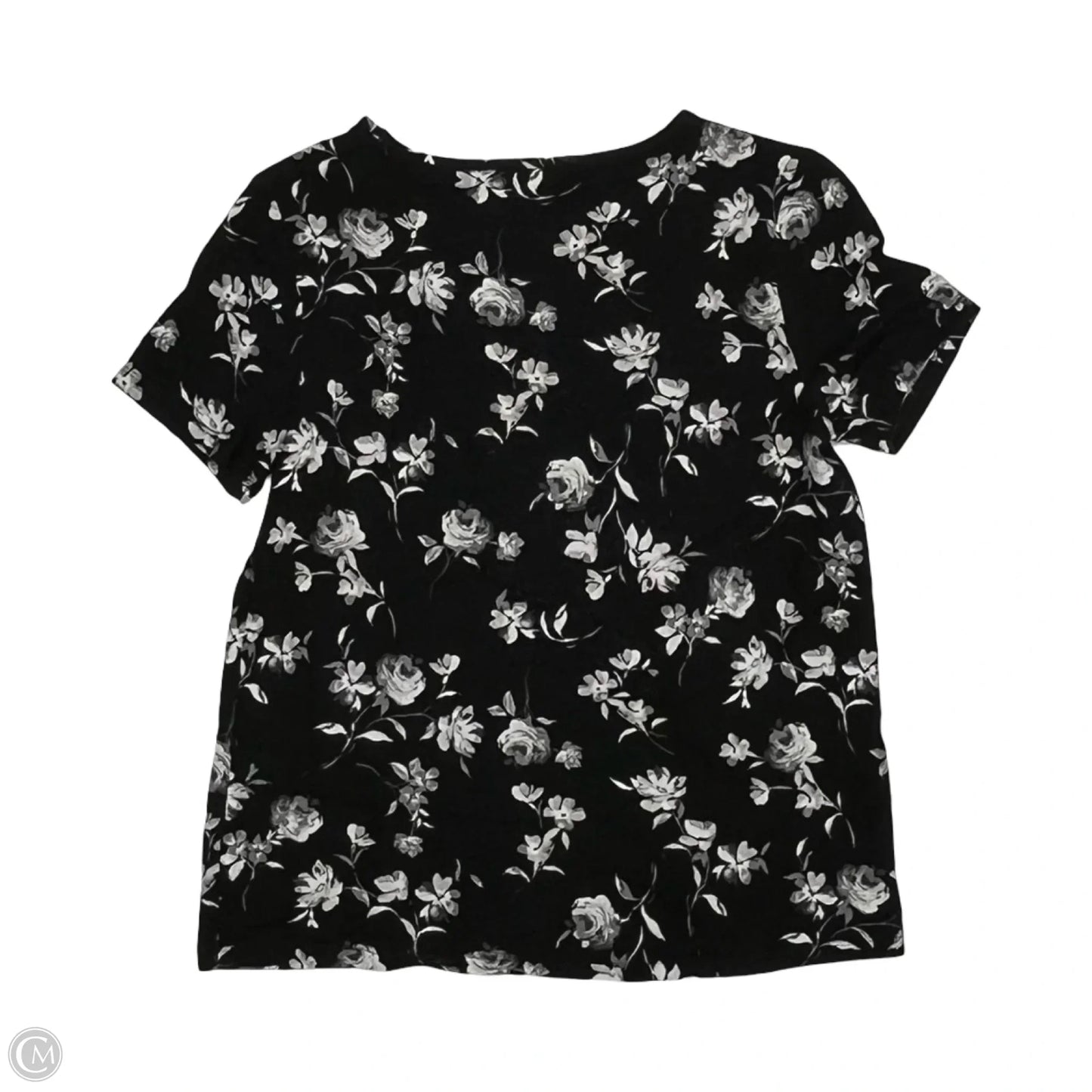 Top Short Sleeve By Old Navy In Black & White, Size: Xs