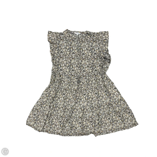 Dress Casual Short By Time And Tru In Floral Print, Size: Xl