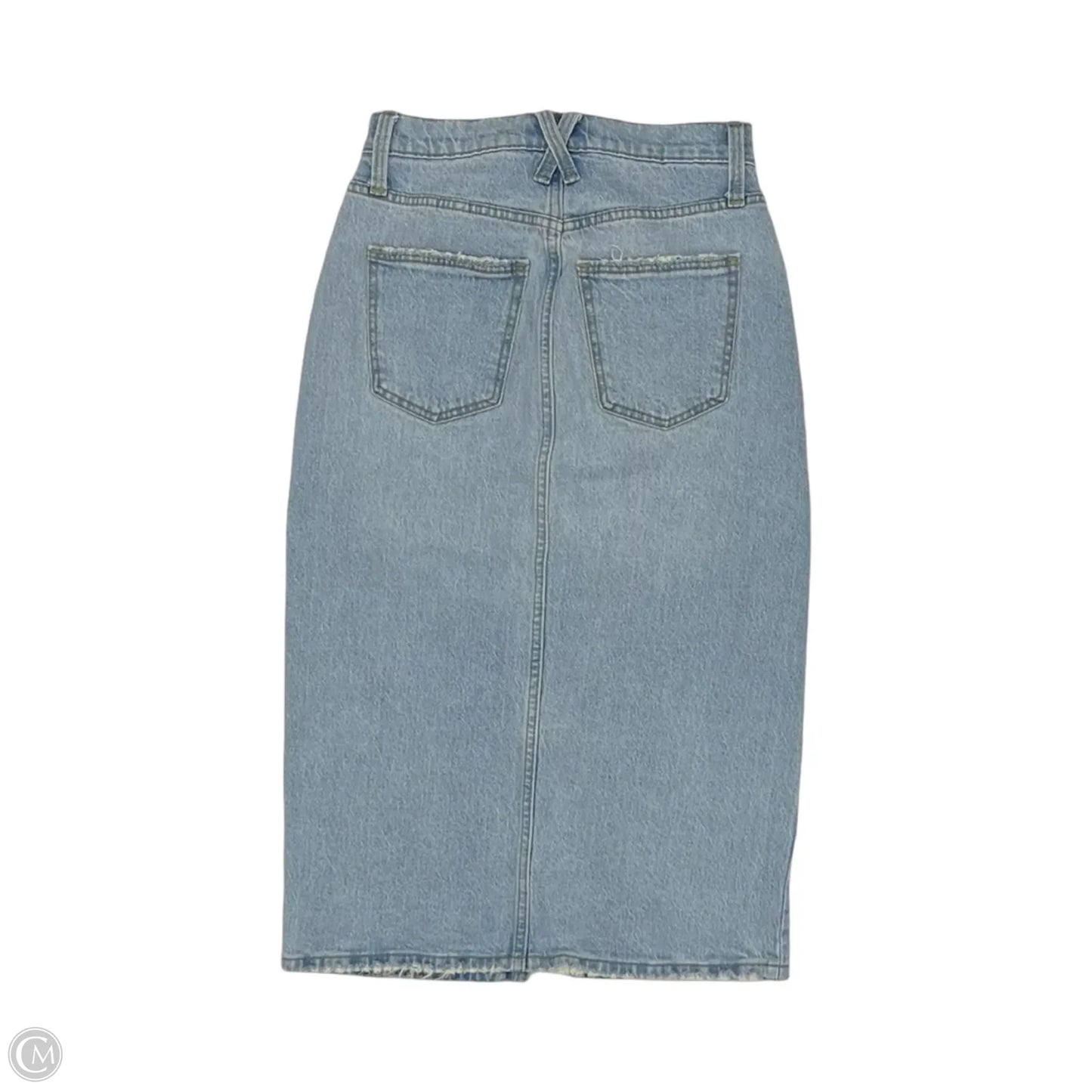 Skirt Midi By Universal Thread In Blue Denim, Size: 0