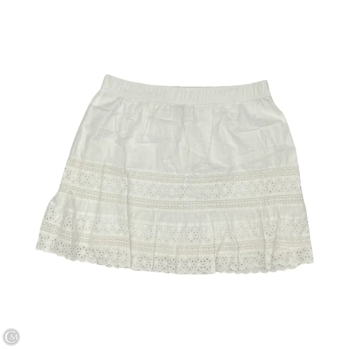 Skirt Mini & Short By Loft In White, Size: Xl