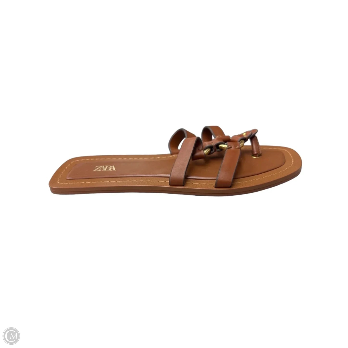 Sandals Flats By Zara In Brown, Size: 6.5