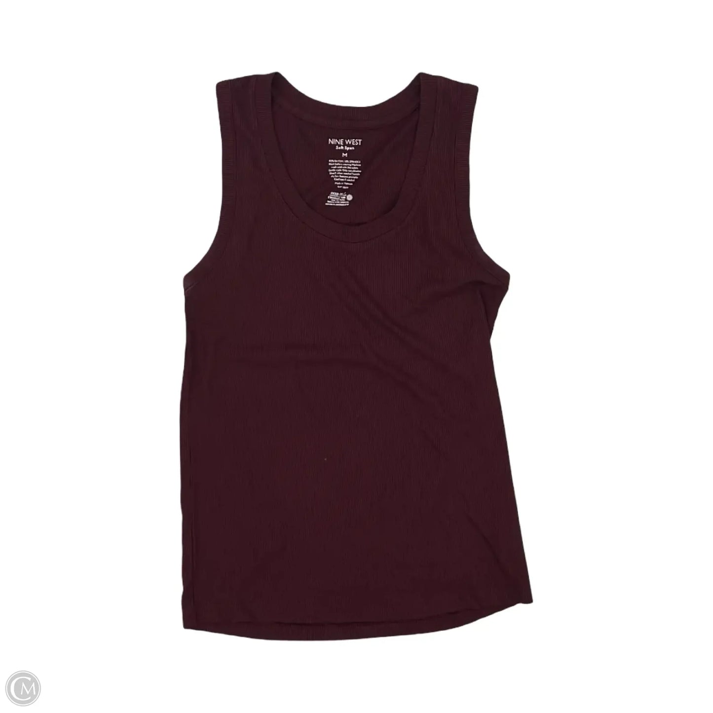 Tank Top By Nine West In Red, Size: M