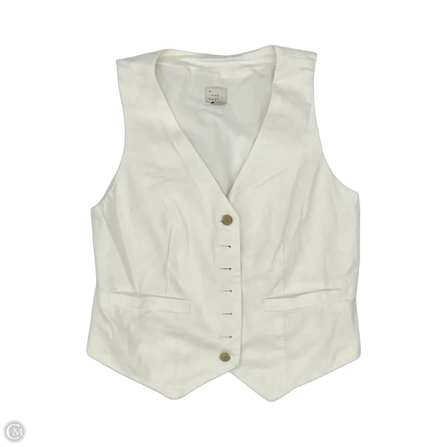 Vest Other By A New Day In Cream, Size: Xs