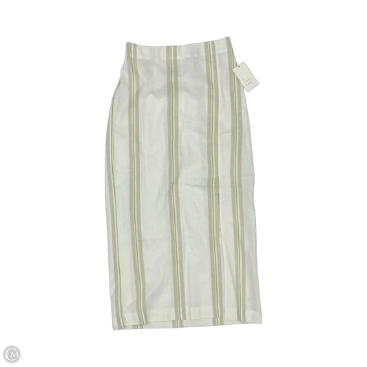 Skirt Midi By A New Day In Striped Pattern, Size: S