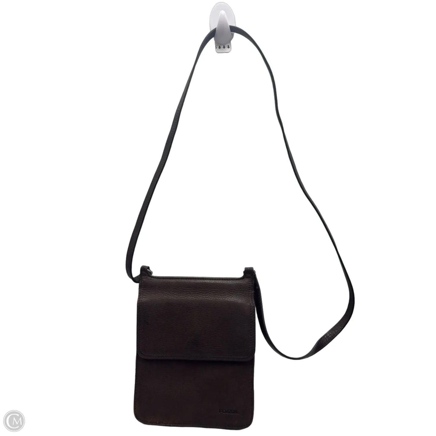 Crossbody Leather By Fossil, Size: Medium
