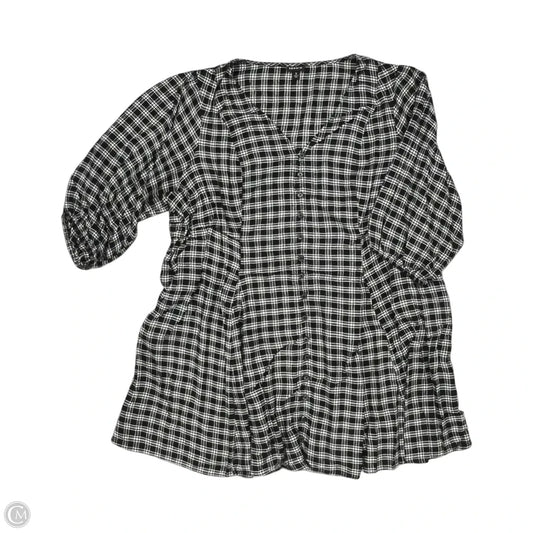 Dress Casual Short By Torrid In Black & White, Size: 3x