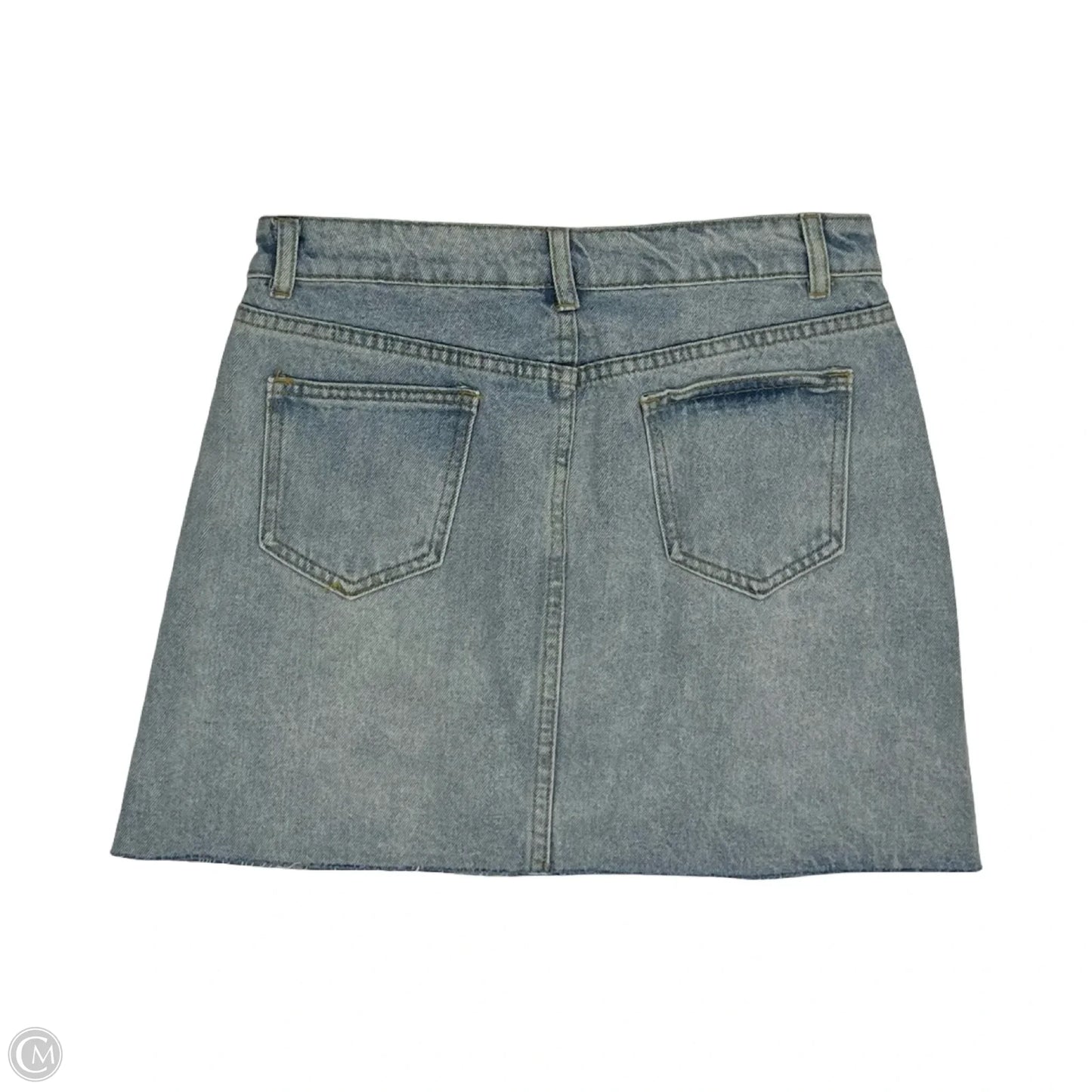 Skirt Mini & Short By Dee Elly In Blue Denim, Size: L