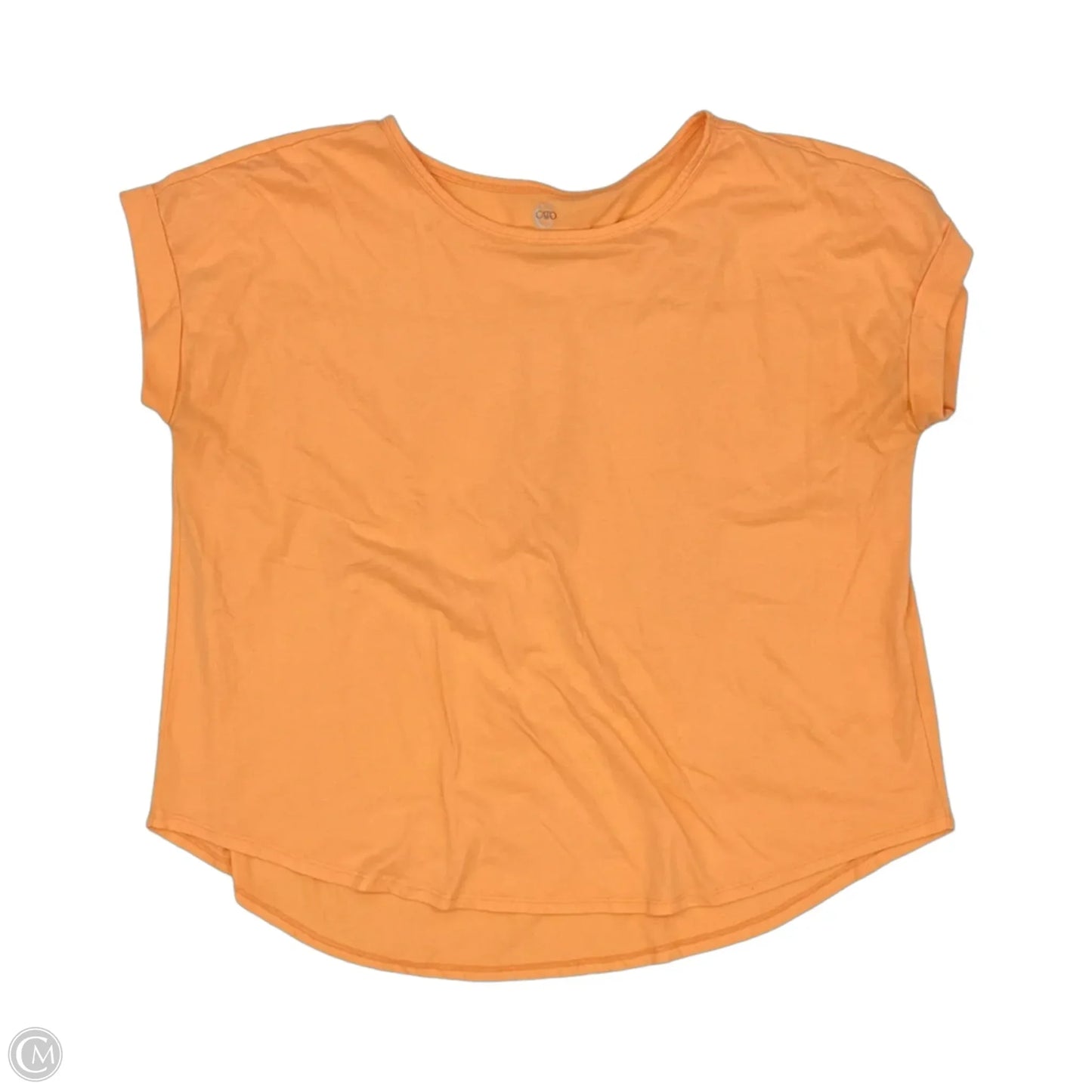Top Short Sleeve By Cato In Orange, Size: 3x