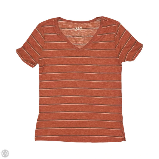 Top Short Sleeve By Maurices In Striped Pattern, Size: S