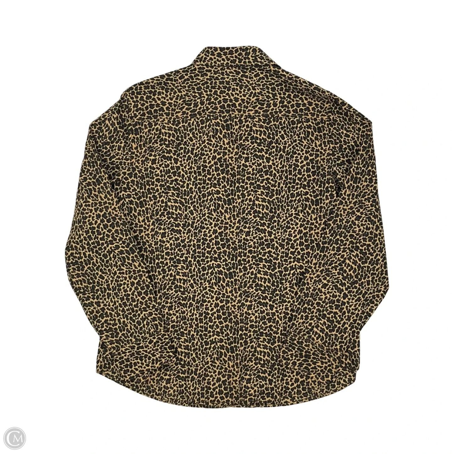 Blouse 3/4 Sleeve By J. Crew In Leopard Print, Size: L