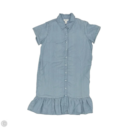 Dress Casual Short By Japna In Blue Denim, Size: S