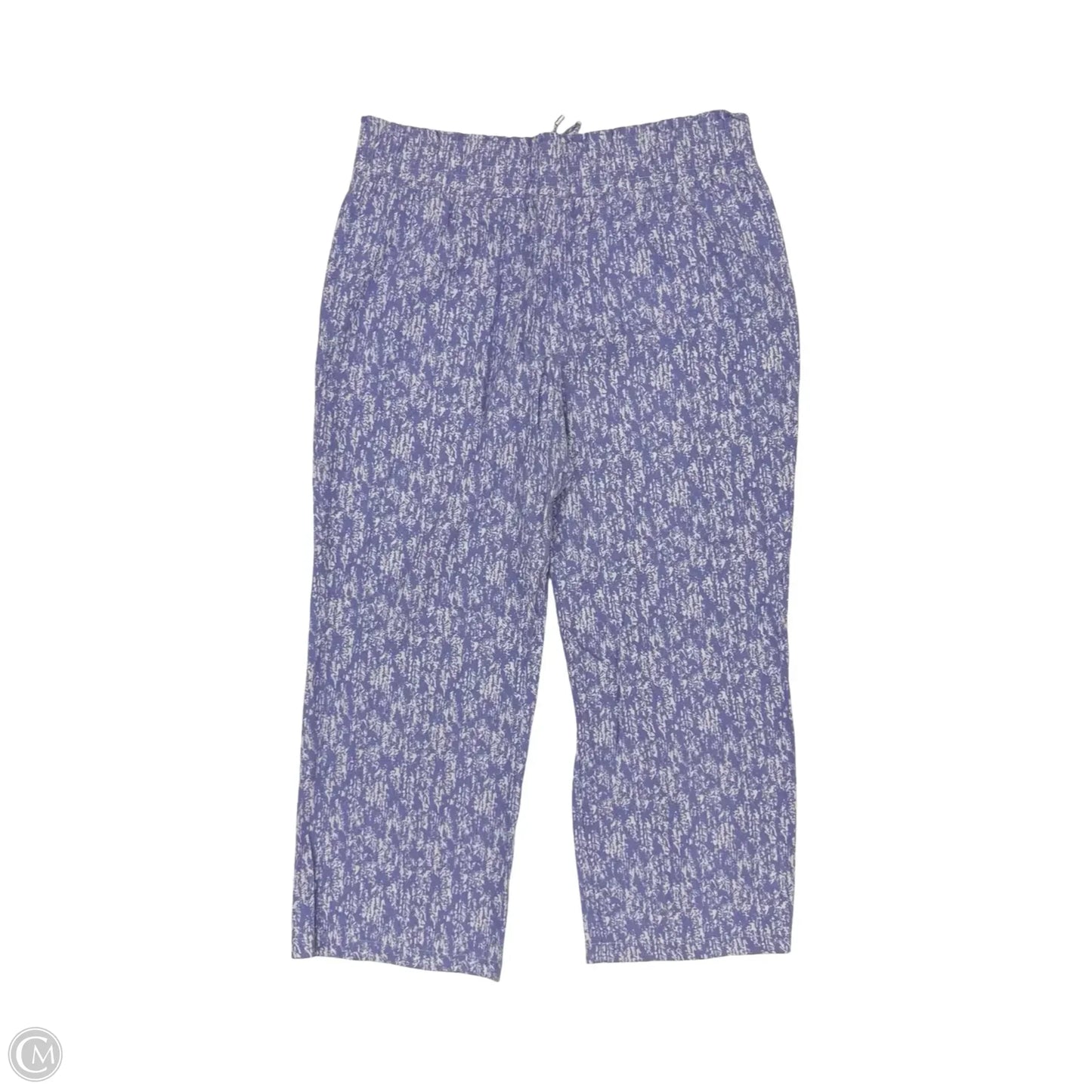 Pants Wide Leg By Clothes Mentor In Blue & White, Size: Xl