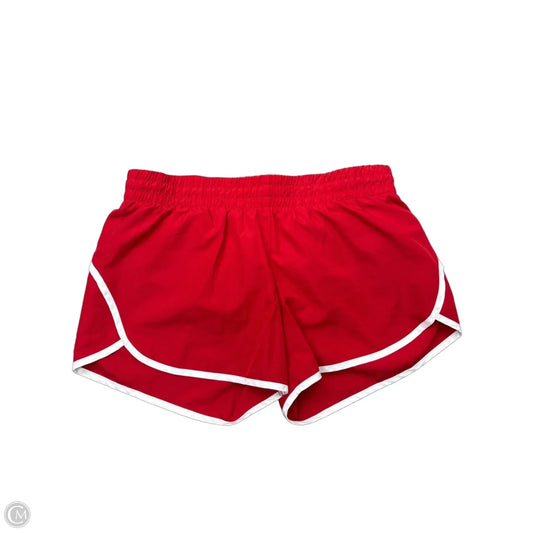 Athletic Shorts By Athletic Works In Red & White, Size: L