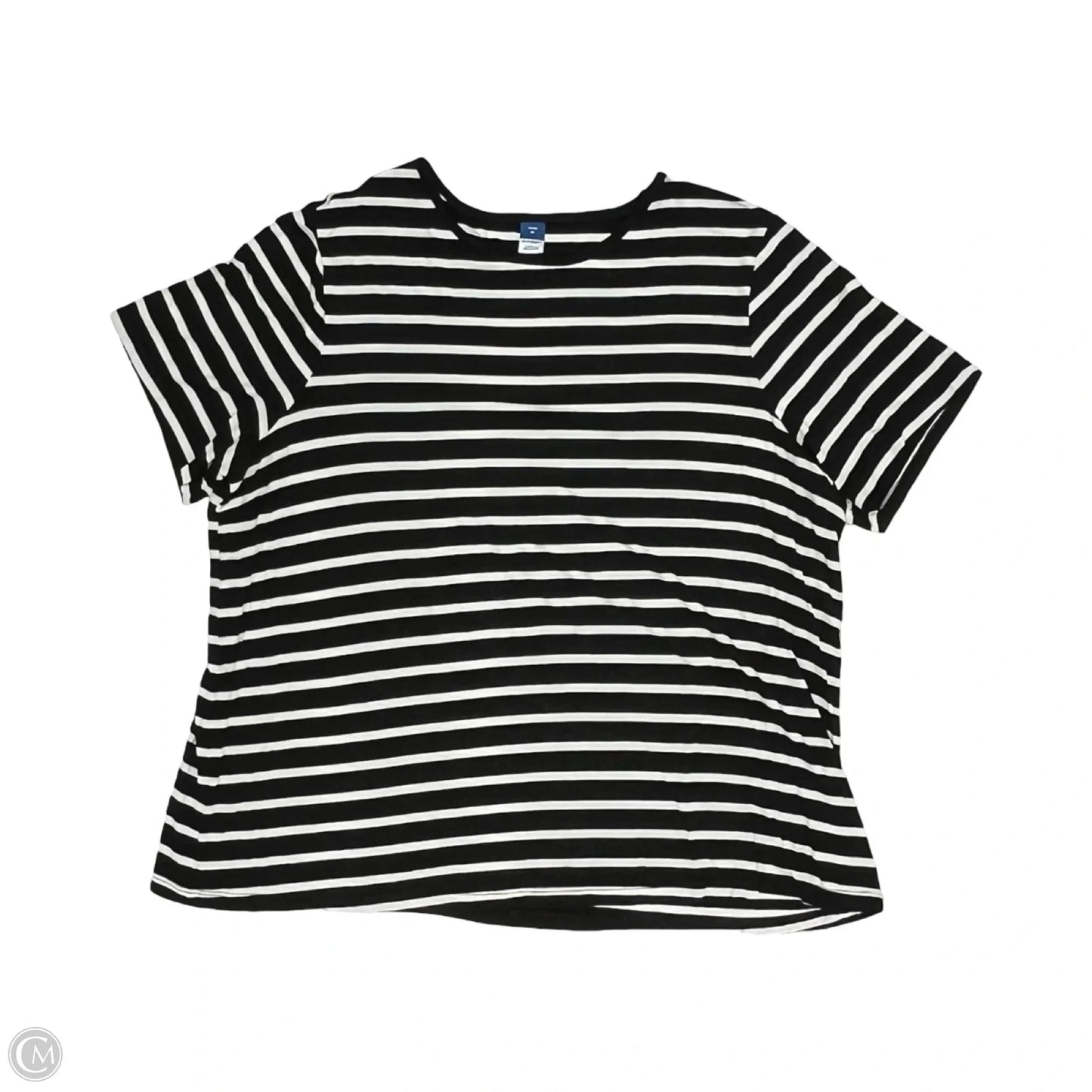 Top Short Sleeve By Old Navy In Striped Pattern, Size: Xl