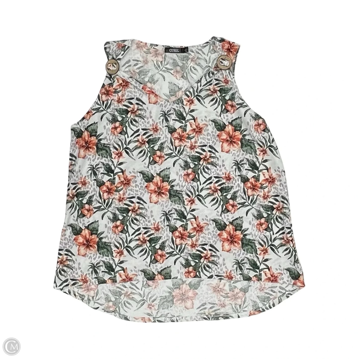 Blouse Sleeveless By Cure In Floral Print, Size: L