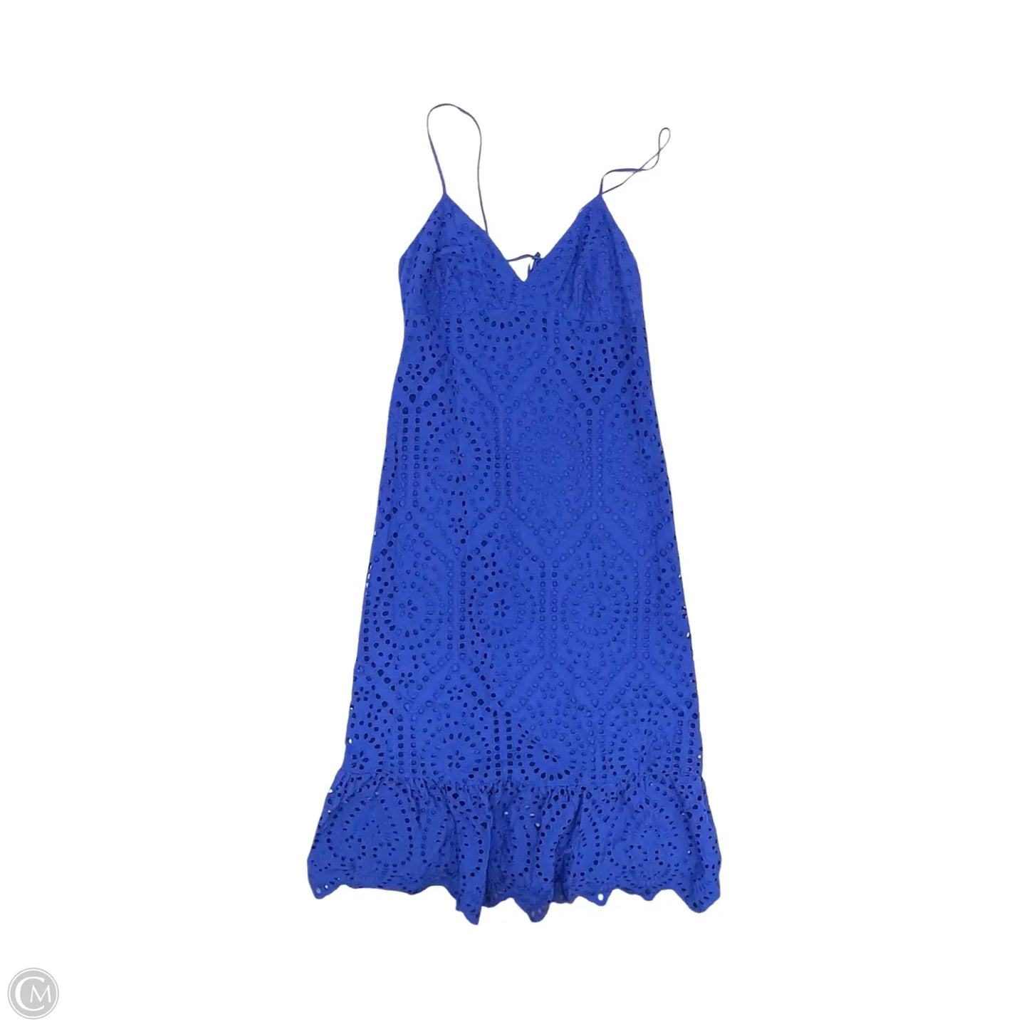 Dress Party Midi By H&m In Blue, Size: L