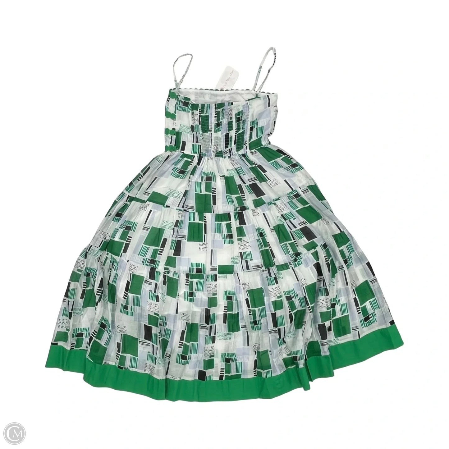 Dress Party Midi By Thml In Green & White, Size: S