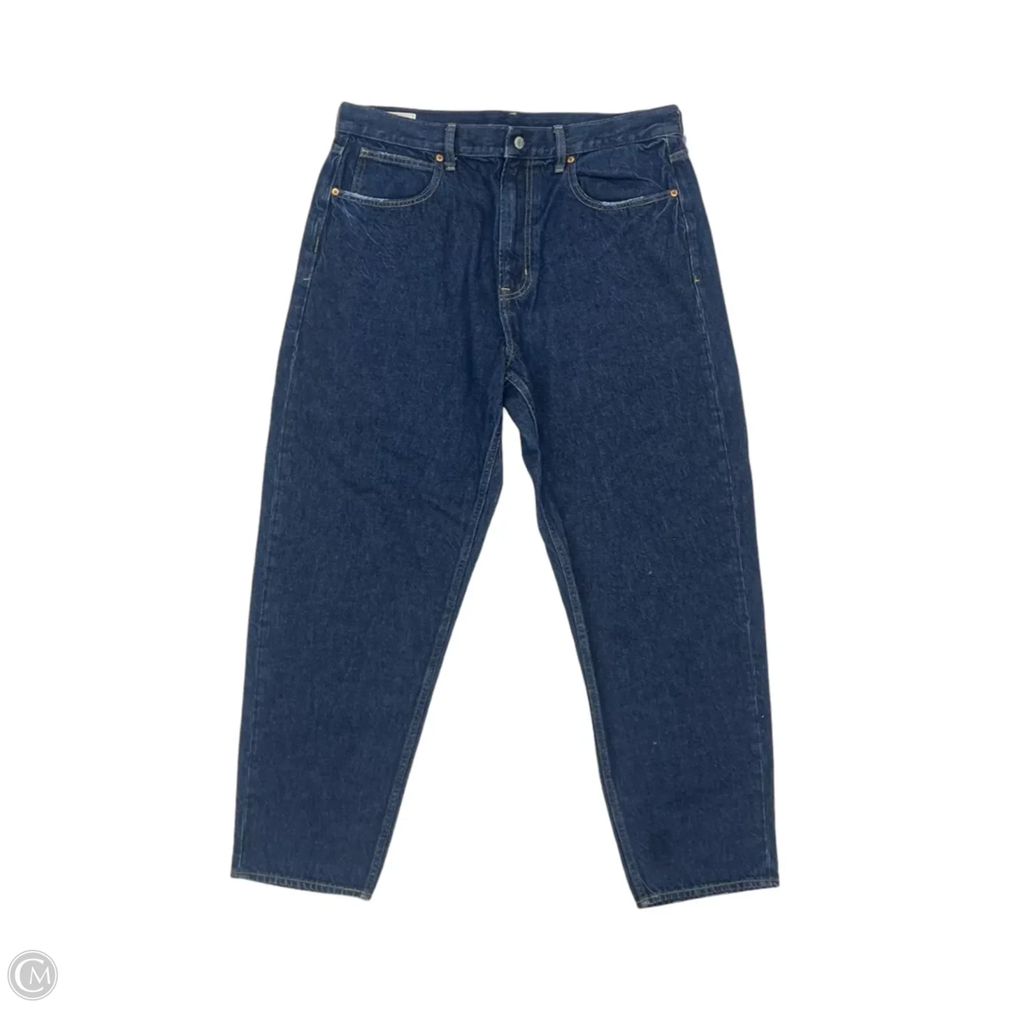 Jeans Straight By Gap In Blue Denim, Size: 16