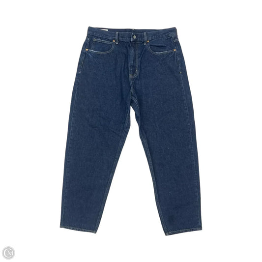 Jeans Straight By Gap In Blue Denim, Size: 16