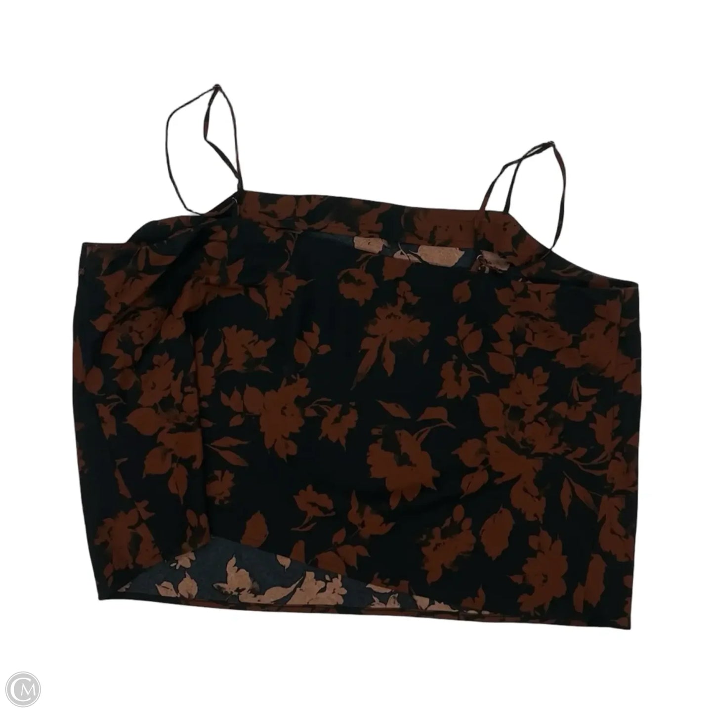 Blouse Sleeveless By Abercrombie And Fitch In Black & Brown, Size: Xxl