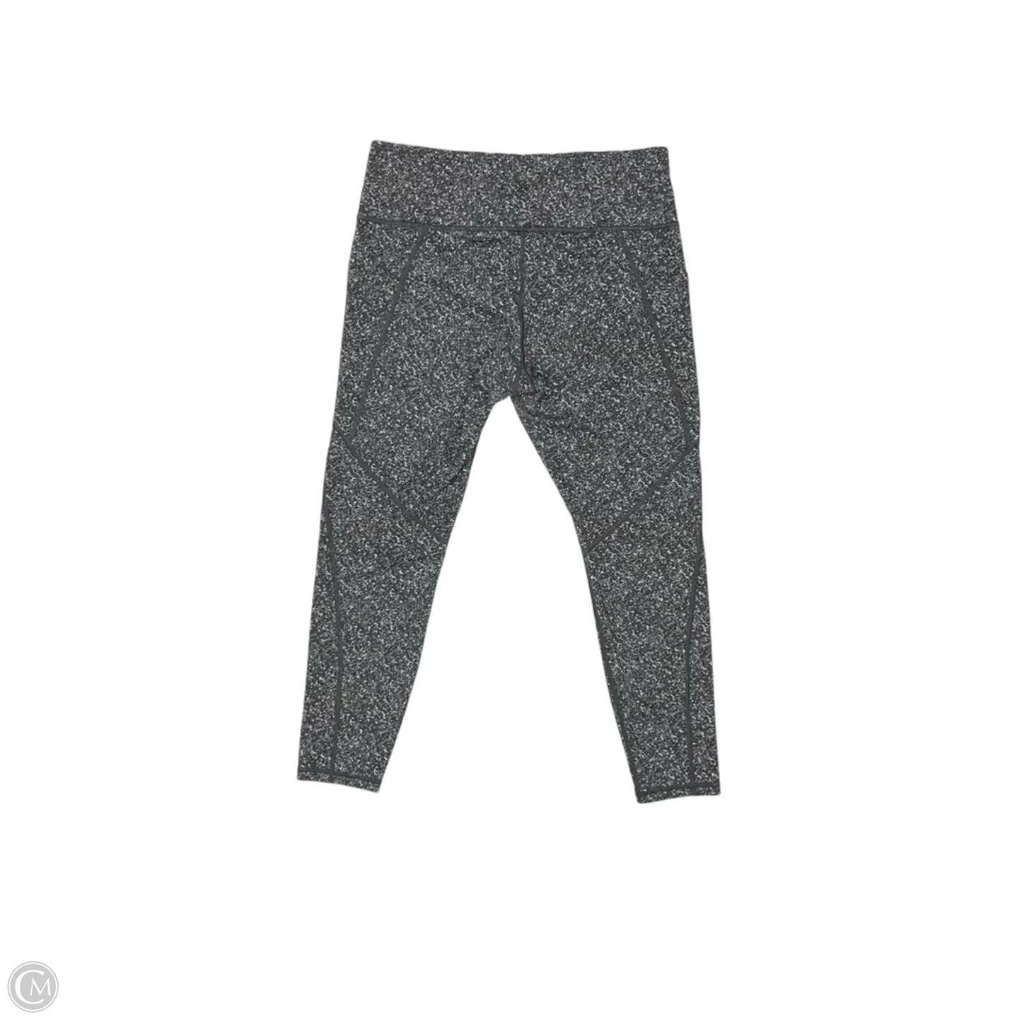 Athletic Leggings By Athleta In Grey & White, Size: Xl