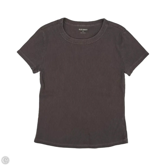 Top Short Sleeve By Old Navy In Brown, Size: S