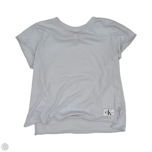 Top Short Sleeve By Calvin Klein In Blue, Size: Xs