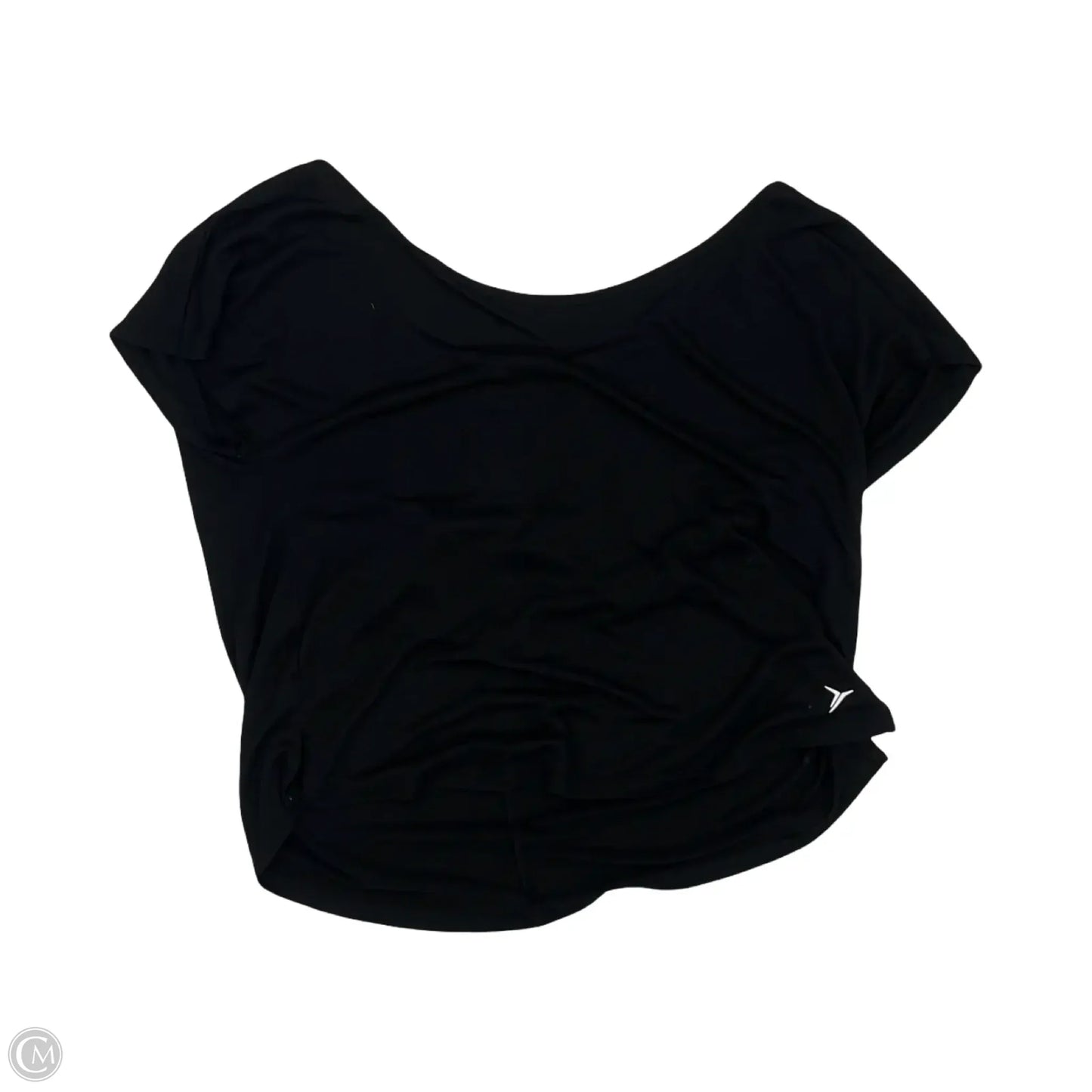 Athletic Top Short Sleeve By Old Navy In Black, Size: S