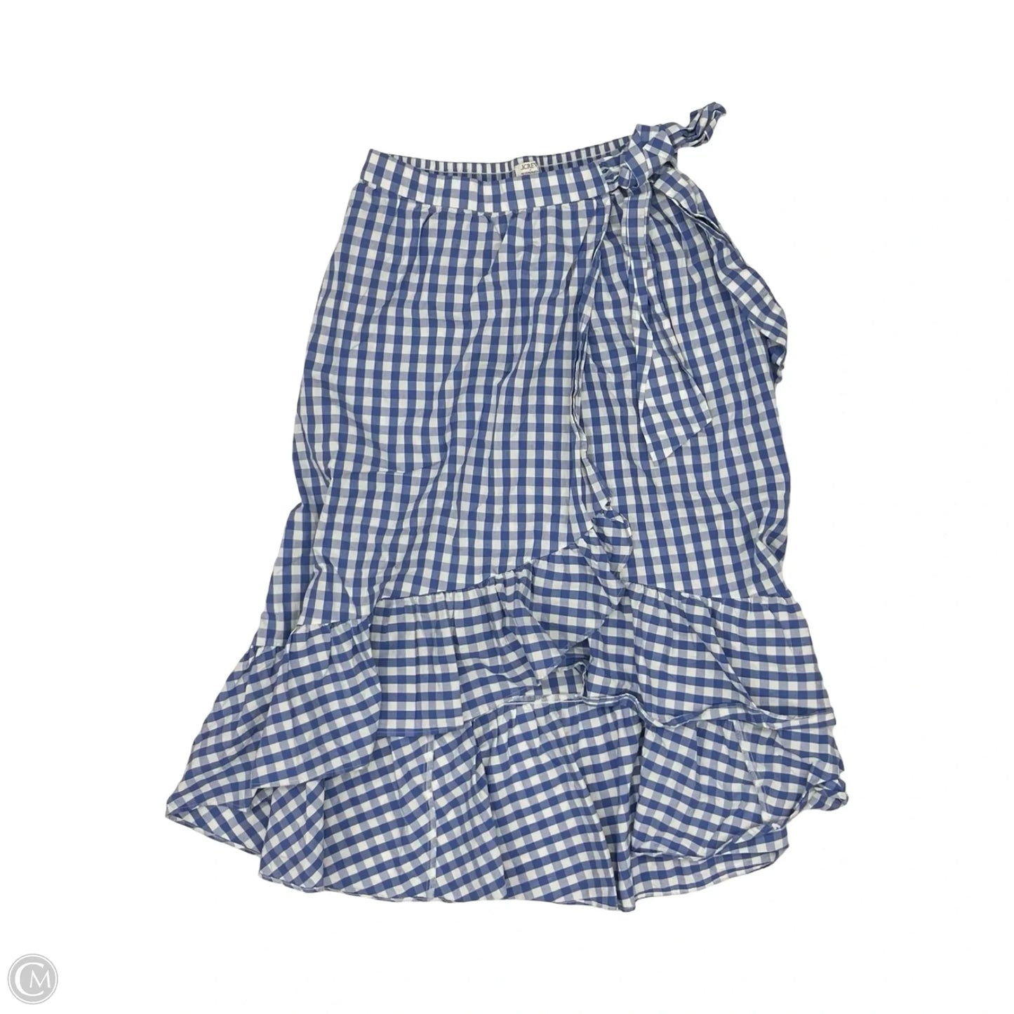 Skirt Midi By J. Crew In Blue & White, Size: S