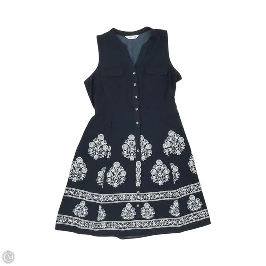 Dress Party Midi By Croft And Barrow In Blue & White, Size: Xxl